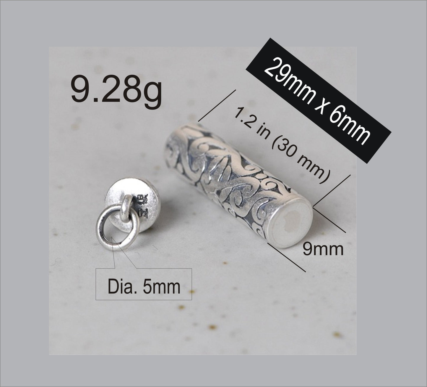 Christmas Gift-999 Sterling Silver Flower Vintage Keepsake Ashes Necklace Urn Pendant Cremation Memorial Jewelry for Women, Girls.